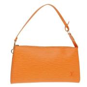 Pre-owned Leather louis-vuitton-bags Louis Vuitton Vintage , Orange , ...