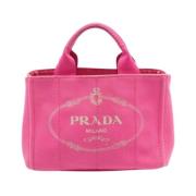 Pre-owned Canvas prada-bags Prada Vintage , Pink , Dames