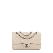 Pre-owned Leather chanel-bags Chanel Vintage , White , Dames