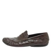 Pre-owned Leather flats Gucci Vintage , Brown , Heren