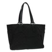 Pre-owned Canvas shoulder-bags Gucci Vintage , Black , Dames