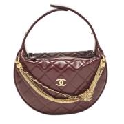 Pre-owned Leather handbags Chanel Vintage , Red , Dames