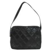 Pre-owned Leather chanel-bags Chanel Vintage , Black , Dames