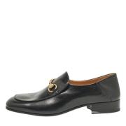 Pre-owned Leather flats Gucci Vintage , Black , Heren