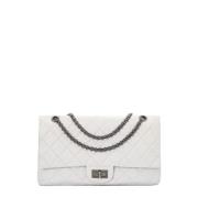 Pre-owned Leather chanel-bags Chanel Vintage , White , Dames