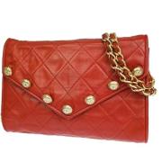 Pre-owned Leather chanel-bags Chanel Vintage , Red , Dames