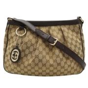 Pre-owned Canvas gucci-bags Gucci Vintage , Beige , Dames