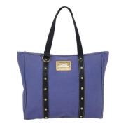 Pre-owned Canvas louis-vuitton-bags Louis Vuitton Vintage , Blue , Dam...