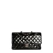 Pre-owned Leather chanel-bags Chanel Vintage , Black , Dames