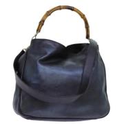 Pre-owned Leather gucci-bags Gucci Vintage , Brown , Dames