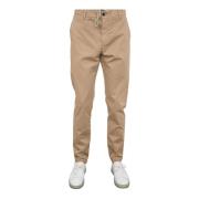 Kameel Jogger Broek Eleventy , Brown , Heren