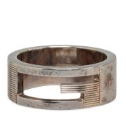 Pre-owned Metal rings Gucci Vintage , Gray , Dames