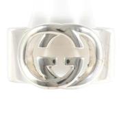 Pre-owned Metal rings Gucci Vintage , Gray , Dames