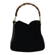 Pre-owned Suede gucci-bags Gucci Vintage , Black , Dames