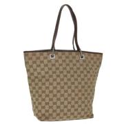 Pre-owned Canvas totes Gucci Vintage , Beige , Dames