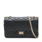 Pre-owned Leather chanel-bags Chanel Vintage , Black , Dames