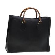 Pre-owned Leather gucci-bags Gucci Vintage , Black , Dames