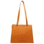 Pre-owned Leather chanel-bags Chanel Vintage , Brown , Dames