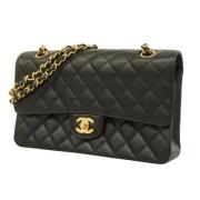 Pre-owned Leather chanel-bags Chanel Vintage , Black , Dames