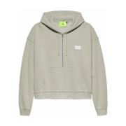 Grijze Katoenen Half Zip Hoodie New Amsterdam Surf Association , Gray ...