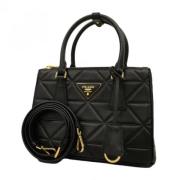 Pre-owned Leather prada-bags Prada Vintage , Black , Dames