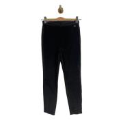 Pre-owned Velvet bottoms Chanel Vintage , Black , Dames