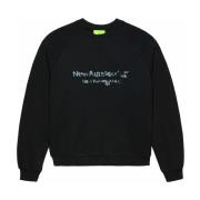 Aquarelle Logo Sweater Zwart Katoen Mannen New Amsterdam Surf Associat...