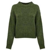 Groene Mohair Trui Lange Mouw Max Mara Weekend , Green , Dames