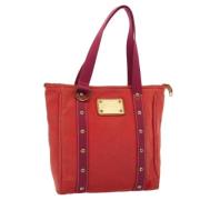 Pre-owned Canvas louis-vuitton-bags Louis Vuitton Vintage , Red , Dame...