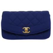 Pre-owned Canvas chanel-bags Chanel Vintage , Blue , Dames