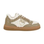 Taupe Sneaker voor stijlvolle outfits Pinko , Beige , Dames