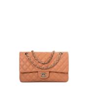 Pre-owned Leather chanel-bags Chanel Vintage , Pink , Dames