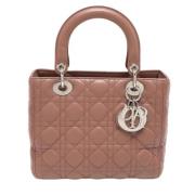 Pre-owned Leather dior-bags Dior Vintage , Beige , Dames