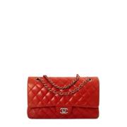 Pre-owned Leather chanel-bags Chanel Vintage , Red , Dames