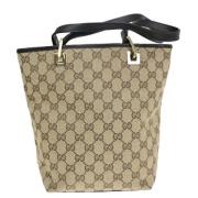 Pre-owned Canvas gucci-bags Gucci Vintage , Brown , Dames