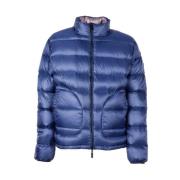 Reversible Blue & Gray Duck Down Jacket Centogrammi , Blue , Heren