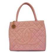 Pre-owned Leather chanel-bags Chanel Vintage , Pink , Dames