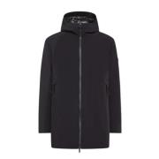 Slimline Nylon Trenchcoat met Primaloft Padding Peuterey , Black , Her...