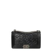 Pre-owned Leather chanel-bags Chanel Vintage , Black , Dames