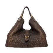 Pre-owned Leather gucci-bags Gucci Vintage , Brown , Dames