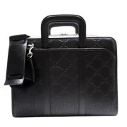 Pre-owned Leather gucci-bags Gucci Vintage , Black , Heren