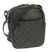 Pre-owned Canvas shoulder-bags Gucci Vintage , Black , Dames