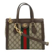 Pre-owned Canvas gucci-bags Gucci Vintage , Beige , Dames