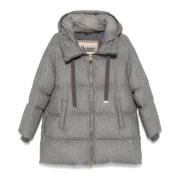 Grijze Pufferjas met Ganzendons Herno , Gray , Dames