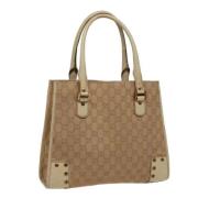 Pre-owned Canvas gucci-bags Gucci Vintage , Brown , Dames