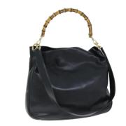 Pre-owned Leather gucci-bags Gucci Vintage , Black , Dames