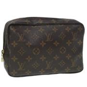 Pre-owned Canvas clutches Louis Vuitton Vintage , Brown , Dames