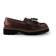 Leren Franje Loafers Coccinelle , Brown , Dames