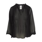 Zwarte Mouwloze Top Aspesi , Black , Dames