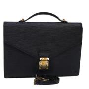 Pre-owned Leather louis-vuitton-bags Louis Vuitton Vintage , Black , D...